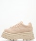 Women Casual Shoes Swerve.Su Beige Buckskin Windsor Smith