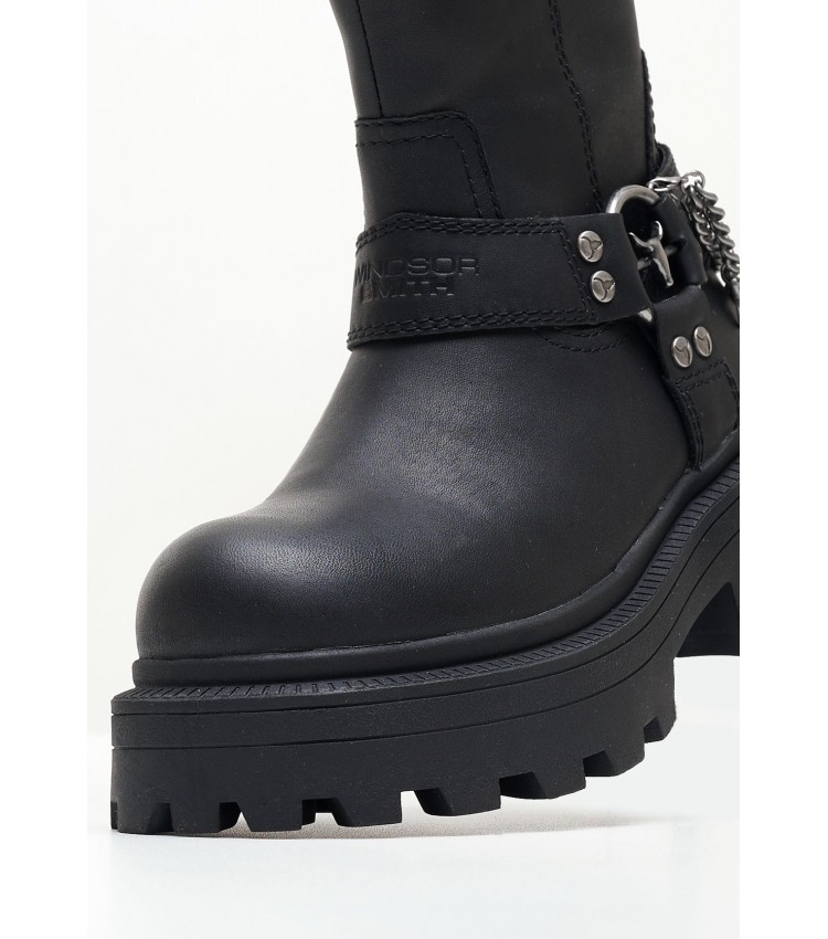 Women Boots Thief Black Leather Windsor Smith