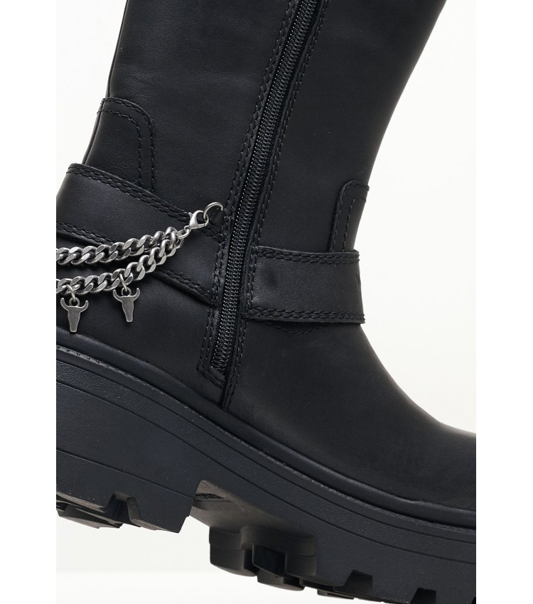 Women Boots Thief Black Leather Windsor Smith