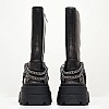 Women Boots Thrilling.Pew Grey Leather Windsor Smith