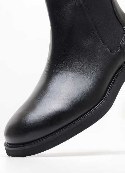 Men Boots U6795 Black Leather Boss shoes