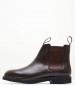 Men Boots Chelsea.Polaris Brown Leather Sebago