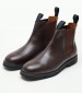 Men Boots Chelsea.Polaris Brown Leather Sebago