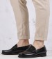 Men Moccasins Classic.Dan Black Leather Sebago