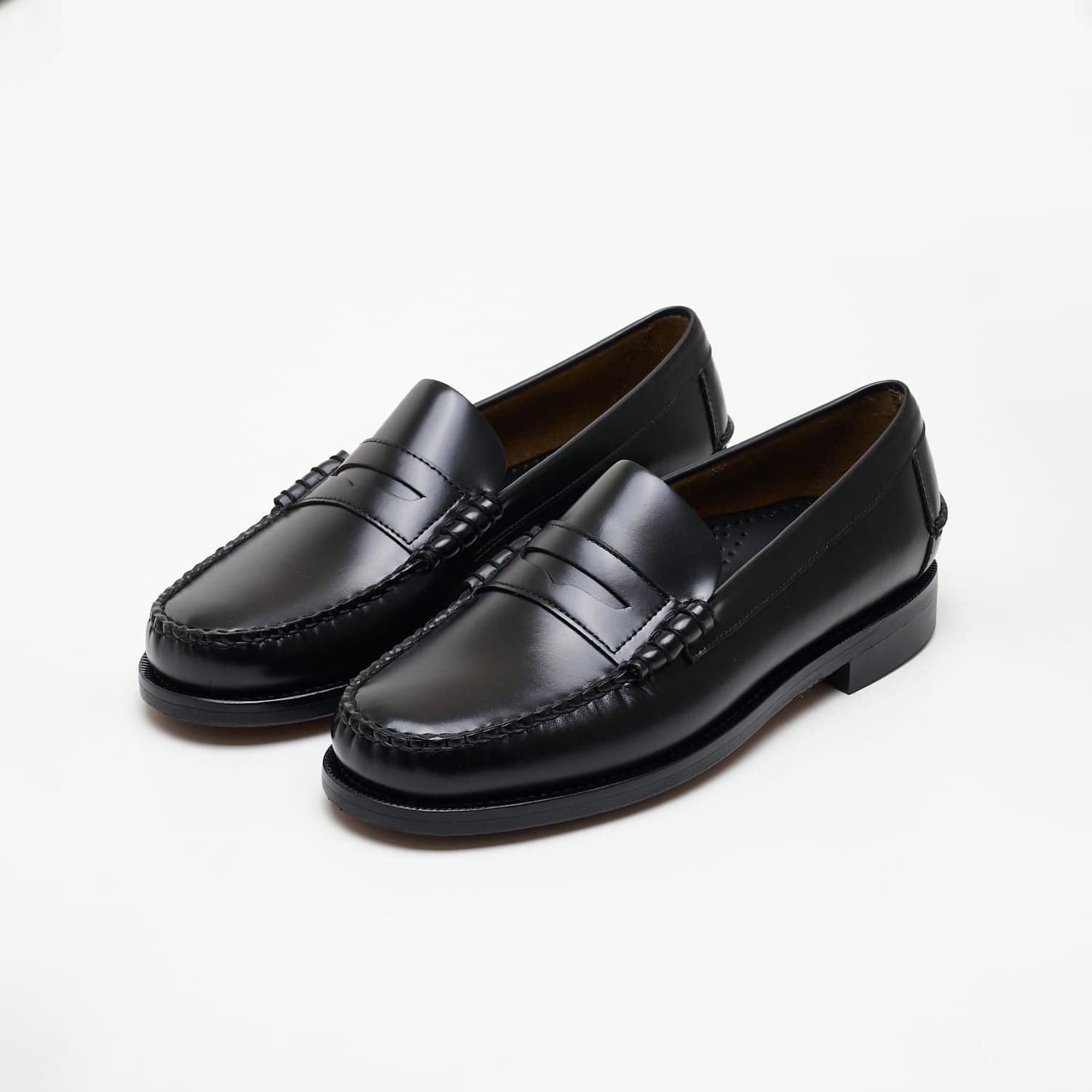 Ανδρικά Μοκασίνια Classic.Dan Μαύρο Δέρμα Sebago Ανδρικά Μοκασίνια Classic.Dan Μαύρο Δέρμα Sebago