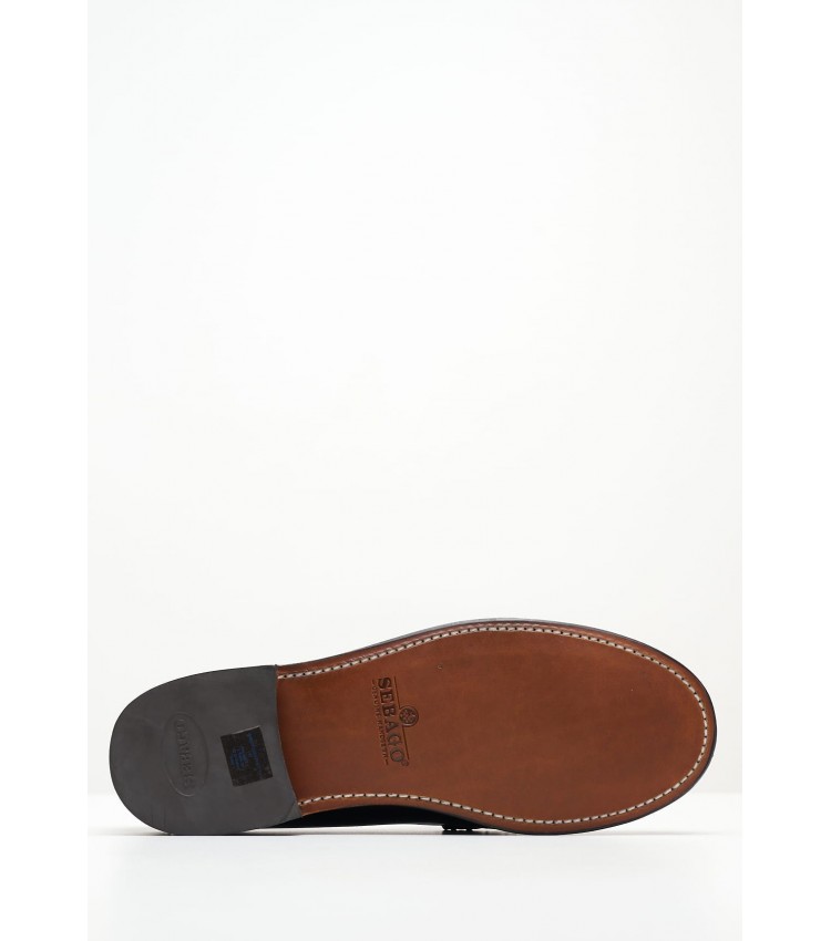 Men Moccasins Classic.Dan Black Leather Sebago