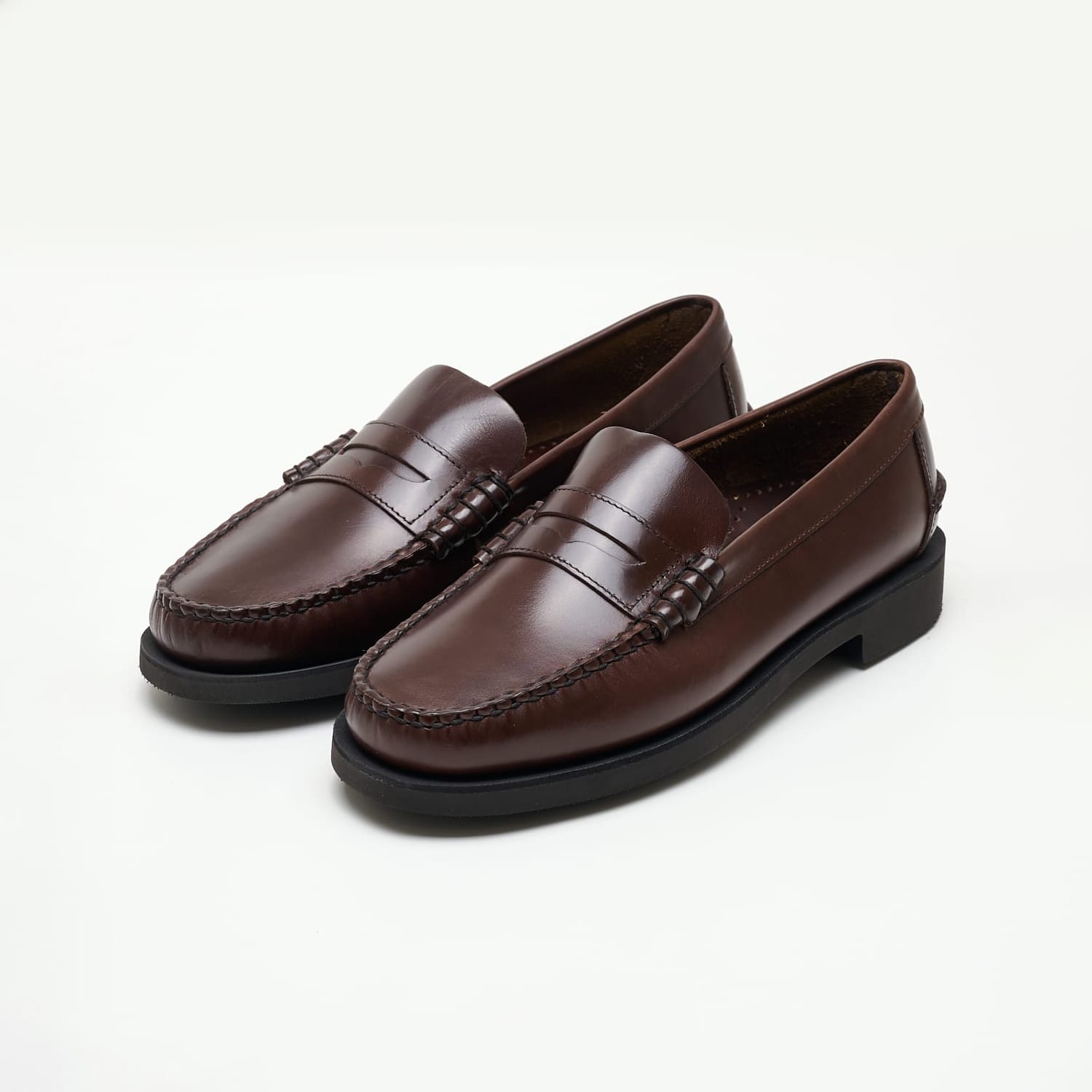 Men Moccasins Waxy.Polaris Brown Leather Sebago