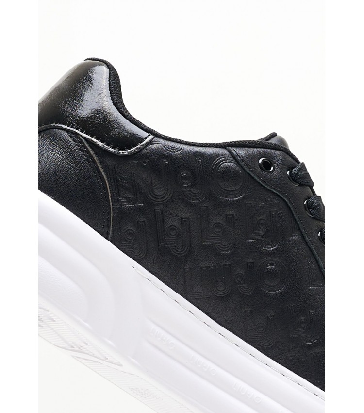 Women Casual Shoes Cleo.20 Black Leather Liu Jo