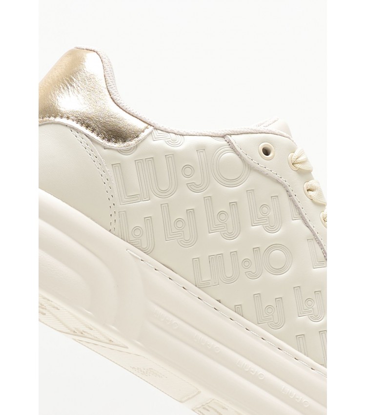 Women Casual Shoes Cleo.20 Beige Leather Liu Jo