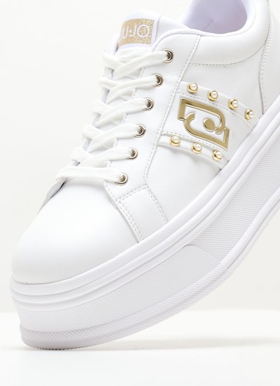 Women Casual Shoes Selma.04 White Leather Liu Jo