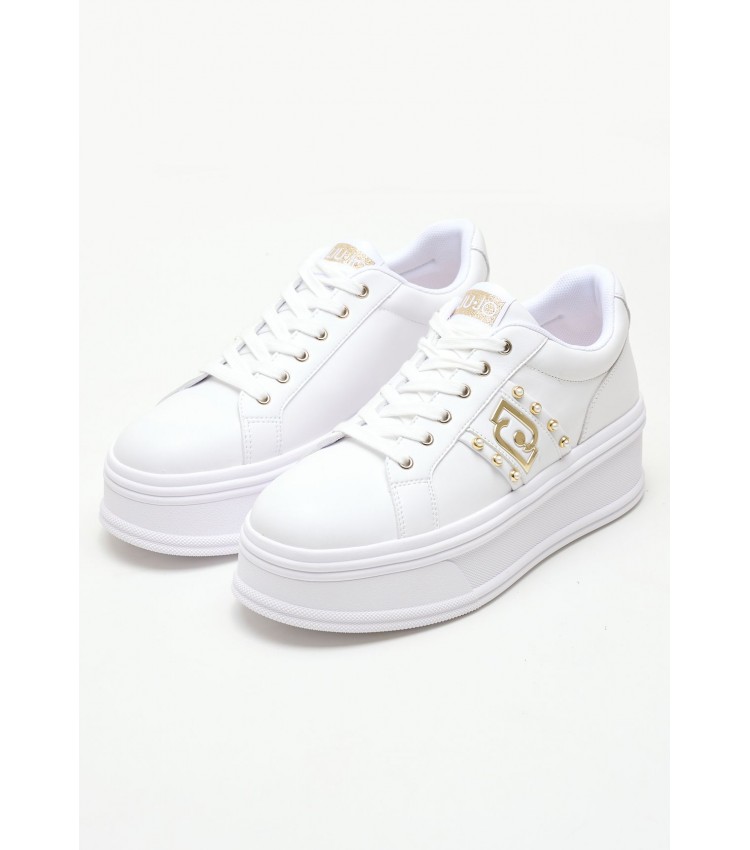 Women Casual Shoes Selma.04 White Leather Liu Jo