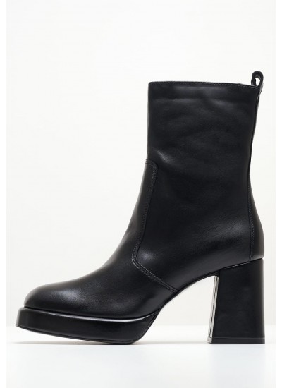 Women Boots 2Bea200 Black Leather Dei Colli