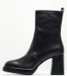 Women Boots 2Bea200 Black Leather Dei Colli