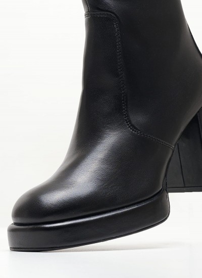 Women Boots 2Bea200 Black Leather Dei Colli