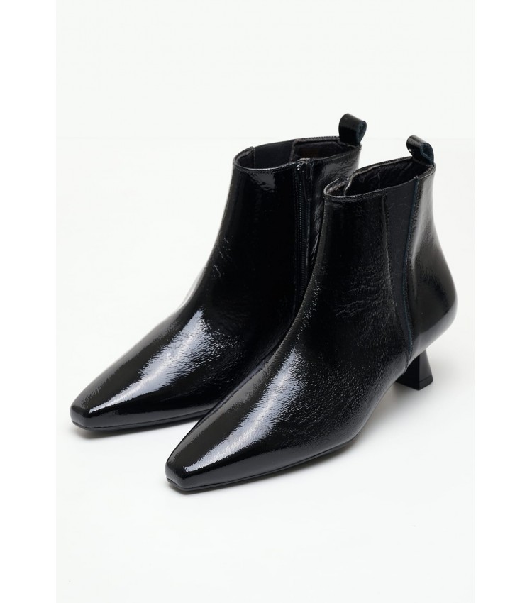 Women Boots Elba14 Black Patent Leather Desiree
