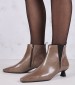 Women Boots Elba14 Taupe Patent Leather Desiree
