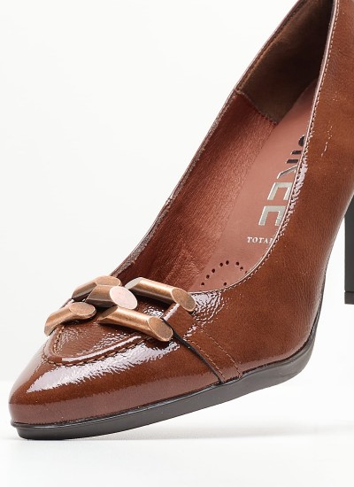 Γυναικείες Γόβες & Peeptoes Ψηλές 2244.100108 Άσπρο Δέρμα Mortoglou