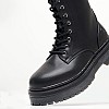 Γυναικεία Μποτάκια Elyse.Kombat Μαύρο ECOleather Lumberjack Γυναικεία Μποτάκια Elyse.Kombat Μαύρο ECOleather Lumberjack