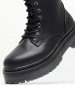 Women Boots Elyse.Kombat Black ECOleather Lumberjack