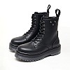 Γυναικεία Μποτάκια Elyse.Kombat Μαύρο ECOleather Lumberjack Γυναικεία Μποτάκια Elyse.Kombat Μαύρο ECOleather Lumberjack