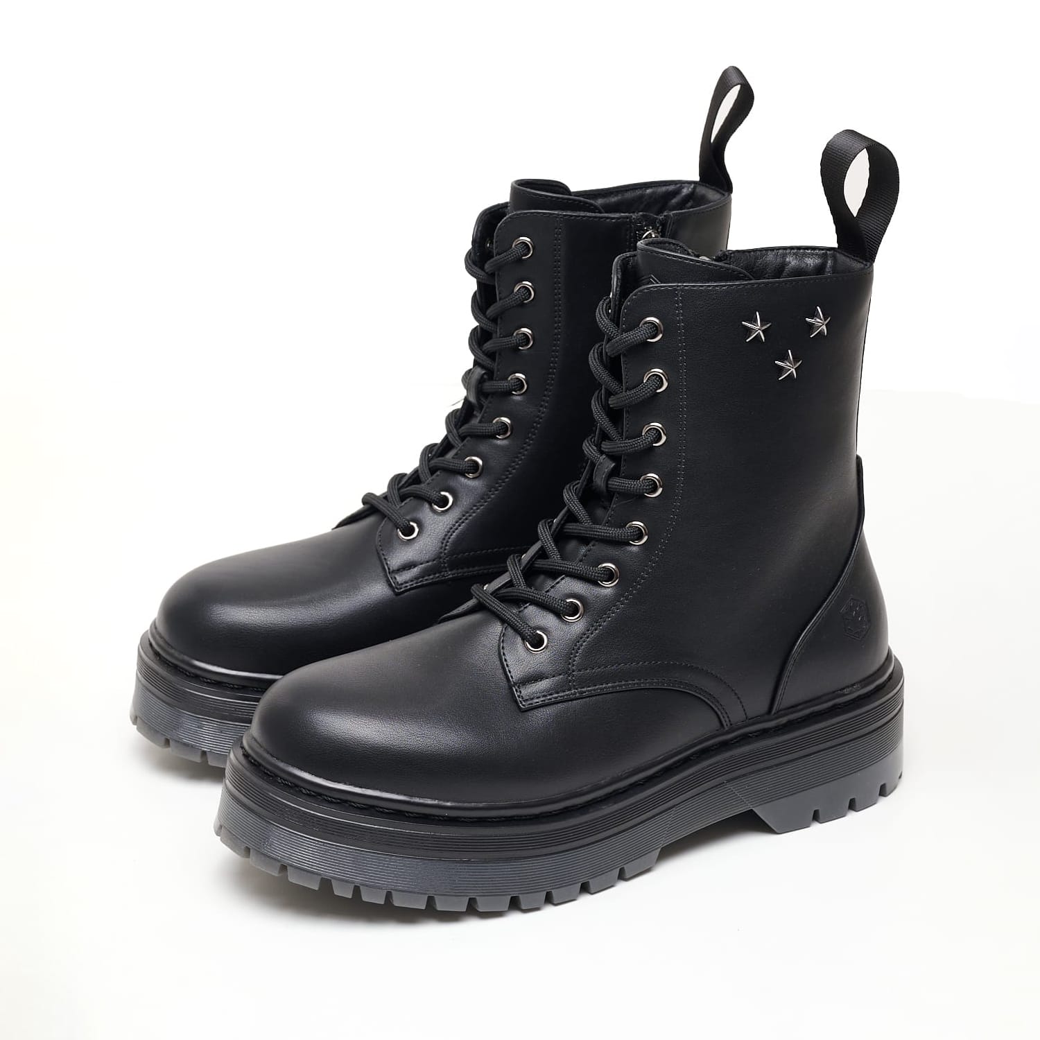 Γυναικεία Μποτάκια Elyse.Kombat Μαύρο ECOleather Lumberjack Γυναικεία Μποτάκια Elyse.Kombat Μαύρο ECOleather Lumberjack