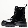 Γυναικεία Μποτάκια Elyse.Komb Μαύρο ECOleather Lumberjack Γυναικεία Μποτάκια Elyse.Komb Μαύρο ECOleather Lumberjack