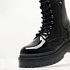 Γυναικεία Μποτάκια Elyse.Komb Μαύρο ECOleather Lumberjack Γυναικεία Μποτάκια Elyse.Komb Μαύρο ECOleather Lumberjack