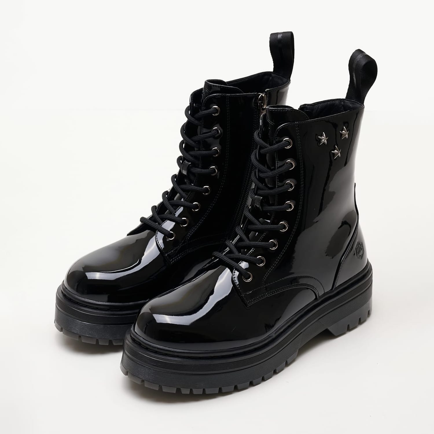 Γυναικεία Μποτάκια Elyse.Komb Μαύρο ECOleather Lumberjack Γυναικεία Μποτάκια Elyse.Komb Μαύρο ECOleather Lumberjack
