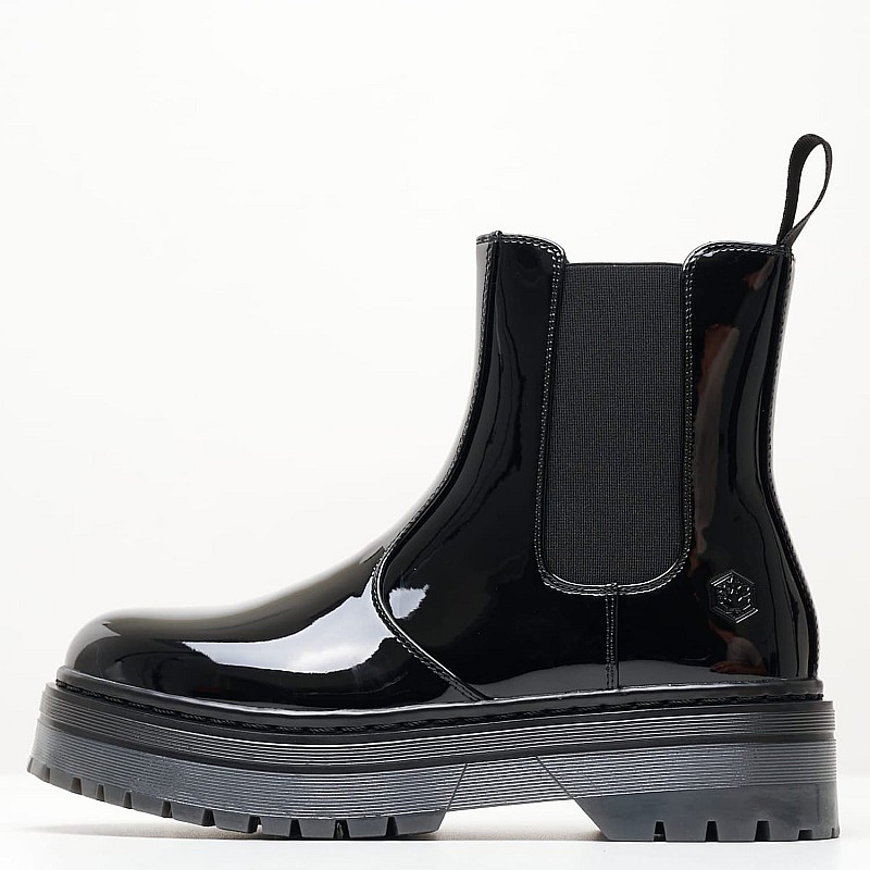 Γυναικεία Μποτάκια Elyse.L Μαύρο ECOleather Lumberjack