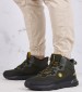 Men Boots Half Khaki Fabric Lumberjack