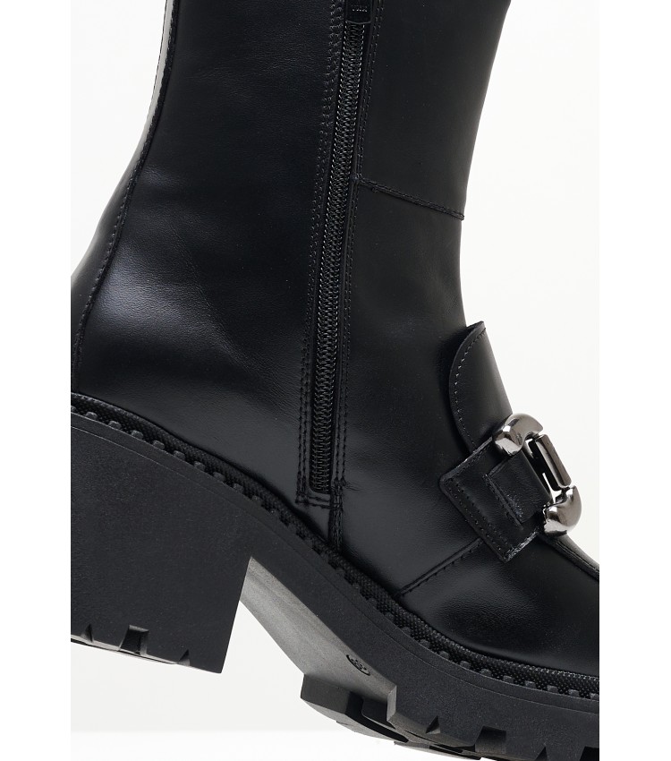 Women Boots 12.058 Black Leather MAKIS KOTRIS