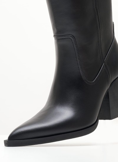 Γυναικεία Flats K4.135 Μαύρο Δέρμα Makis Kotris