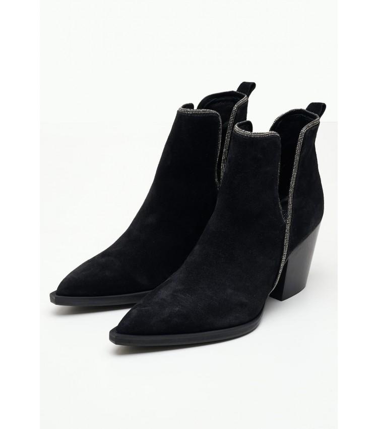 Women Boots 19.040 Black Buckskin MAKIS KOTRIS