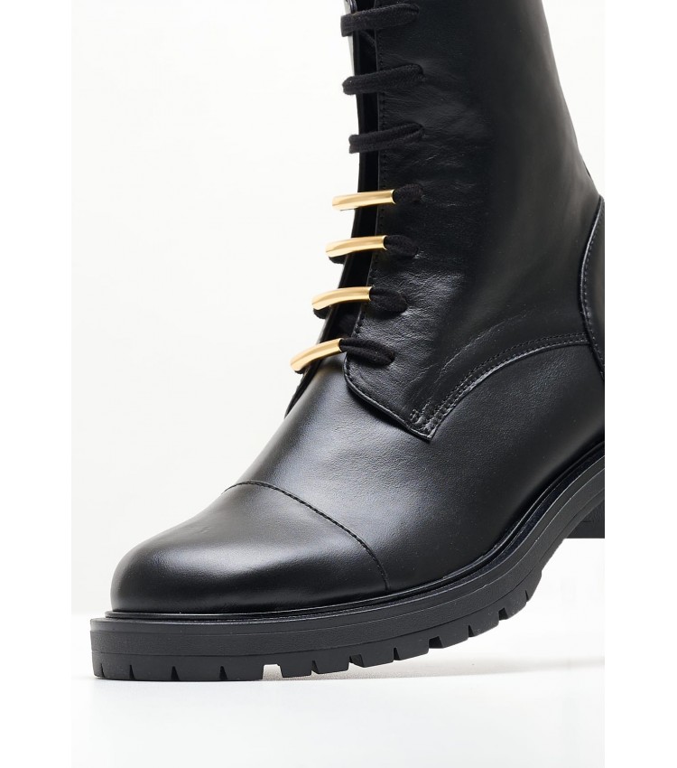 Women Boots 22.515 Black Leather MAKIS KOTRIS