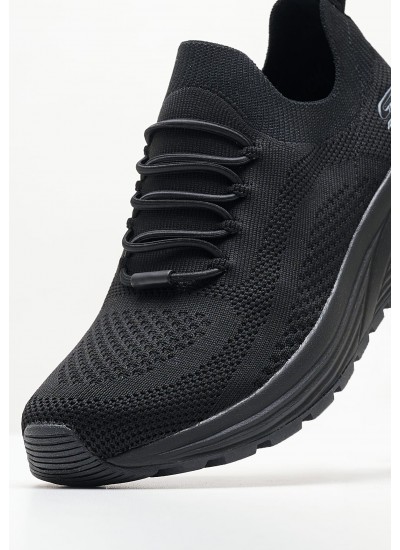 Women Casual Shoes 117027 Black Fabric Skechers
