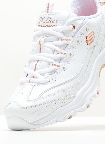 Γυναικεία Παπούτσια Casual 11931 Άσπρο ECOleather Skechers