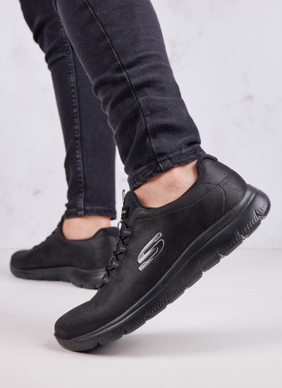Γυναικεία Παπούτσια Casual 12606 Μπορντό Ύφασμα Skechers