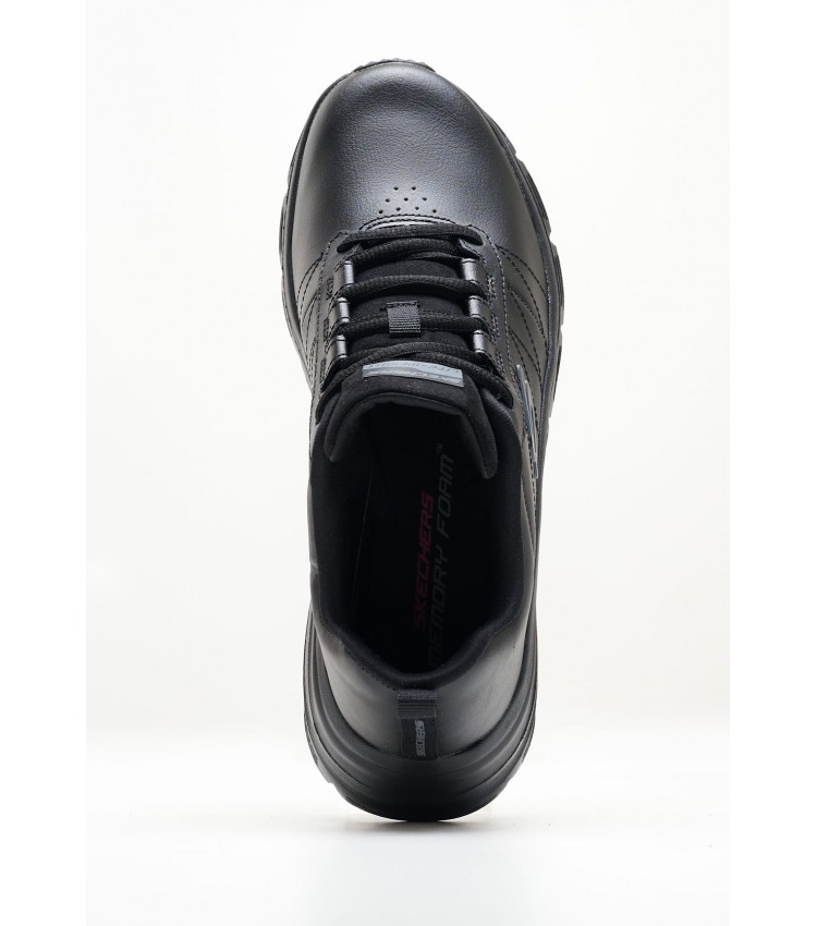 Women Casual Shoes 149473 Black Leather Skechers