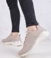 Women Casual Shoes 149748 Beige ECOleather Skechers