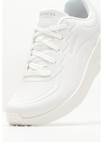 Γυναικεία Παπούτσια Casual 177288 Άσπρο ECOleather Skechers