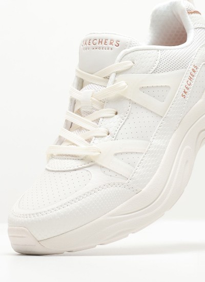 Women Casual Shoes 177576 White ECOleather Skechers