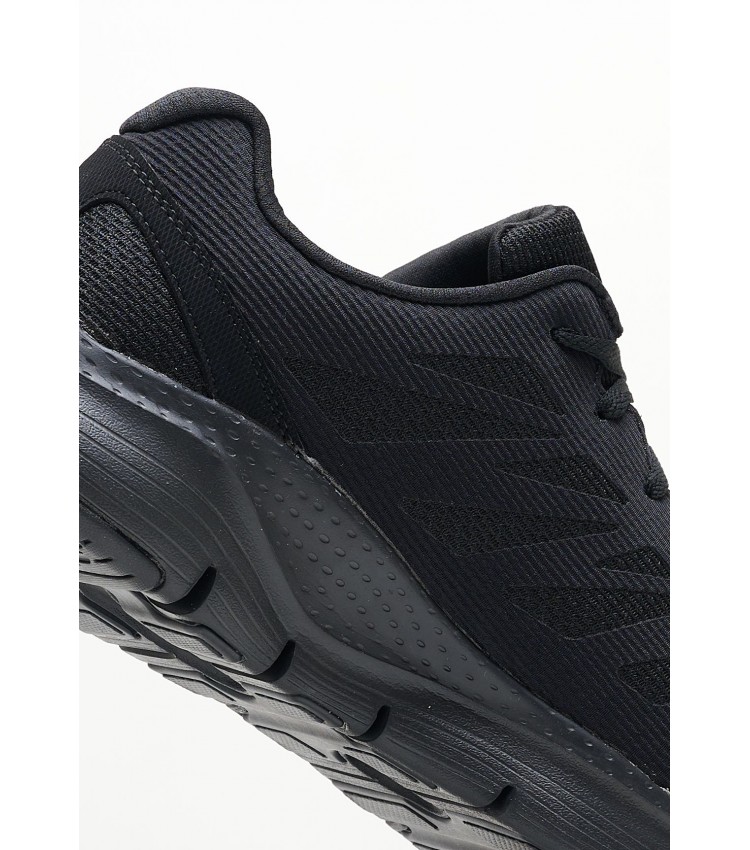 Ανδρικά Παπούτσια Casual 232042 Μαύρο Ύφασμα Skechers