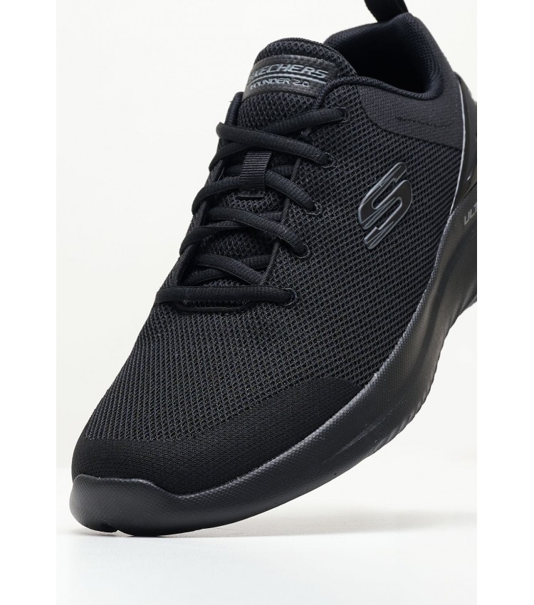 Ανδρικά Παπούτσια Casual 232670 Μαύρο Ύφασμα Skechers