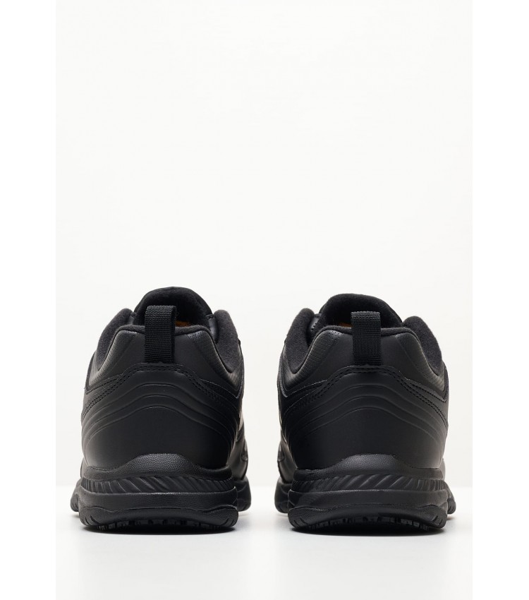Ανδρικά Παπούτσια Casual 77111D Μαύρο ECOleather Skechers