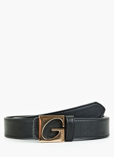 Women Belts Flora Black Leather Pepe Jeans