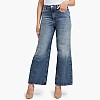 Women Trousers Ankle.Wide Blue Cotton Guess Women Trousers Ankle.Wide Blue Cotton Guess
