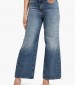 Women Trousers Ankle.Wide Blue Cotton Guess