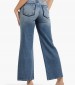 Women Trousers Ankle.Wide Blue Cotton Guess