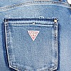 Women Trousers Ankle.Wide Blue Cotton Guess Women Trousers Ankle.Wide Blue Cotton Guess
