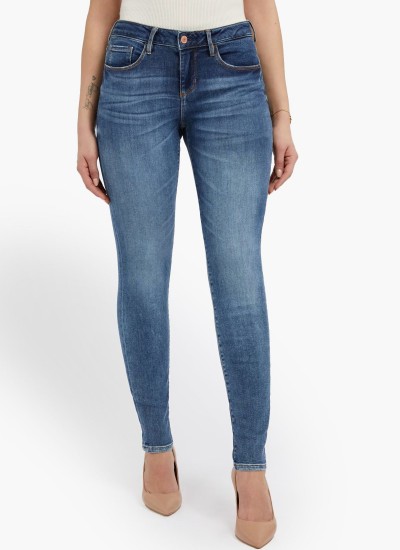 Γυναικεία Παντελόνια Dua Μπλε Βαμβάκι Pepe Jeans